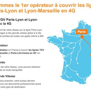 Orange assure désormais une couverture 4G sur la ligne TGV Paris-Marseille