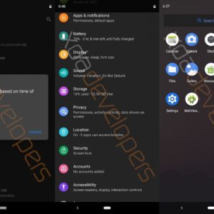 Android Q en fuite : mode sombre, nouvelles permissions, « mode bureau » et plus
