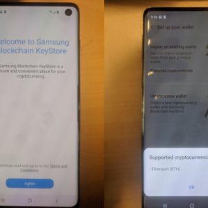 Samsung Galaxy S10 : nouvelles photos en fuite et aperçu d'un portefeuille pour cryptomonnaies