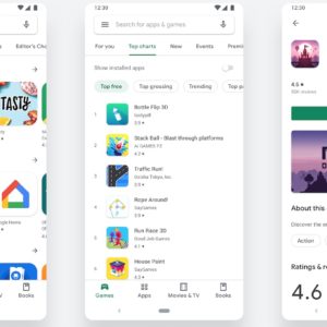 Android : le Google Play Store change d'interface et passe au Material Design