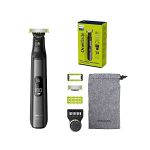 image produit Philips OneBlade Pro 360 - tondeuse à barbe électrique, rasoir et tondeuse corps avec lame 360, 1 lame 360, 1 sabot avec 14 hauteurs de coupe, 1 kit Corps, 1 pochette souple (modèle QP6551/30)