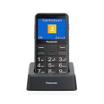 image produit Panasonic KX-TU155EXBN Téléphone Mobile pour Personnes Âgées, Appel Prioritaire, Téléphone à Grosses Touches, Compatible avec les Appareils Auditifs, Bluetooth, Radio FM, Appareil Photo, Noir - livrable en France