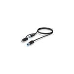 image produit ICY BOX RaidSonic Câble USB-B vers USB-A et USB-C 1 m, noir