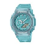 image produit Casio Montre Quartz Unisexe 42.80mm avec Cadran Bleu analogique et Bracelet en Plastic/Resin Bracelet Bleu GMA-S2100SK-2AER