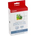 image produit Canon - KC-18IS - Kit papier + encre 18 autocollants carrés pour série CP - livrable en France