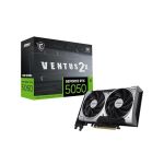image produit MSI NVIDIA GeForce RTX 5050 8G VENTUS 2X OC Carte Graphique - 8 Go GDDR7 (20 GB/s /128 Bits), PCIe 5.0 - double ventilateur (2x Ventilateurs TORX 5.0), HDMI 2.1b, DisplayPort 2.1b