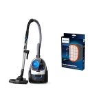 image produit Philips PowerPro Compact Série 3000 Aspirateur sans Sac - 900 W Avec Filtre HEPA et Brosse TriActive (FC9332/09)