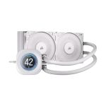 image produit CORSAIR NAUTILUS 240 RS LCD Watercooling pour CPU - Ecran LCD IPS 5.3cm - Radiateur 240mm, Intel LGA 1851/1700, AMD AM5/AM4, Connexions série simples, Inclus 2x RS120 Ventilateurs - Blanc