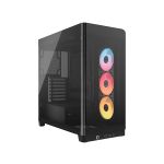 image produit CORSAIR Frame 4500X RS-R ARGB Boîtier PC Moyen-Tour en Verre Panoramique – Système de Fixation du Ventilateur InfiniRail, Peut Accueillir Deux Radiateurs de 360 mm, 3X Ventilateurs RS120-R – Noir