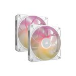 image produit CORSAIR iCUE Link RX140 Max RGB 140mm PWM Ventilateur Épaiss avec iCUE Link System Hub – Pression Statique Élevée – Palier à Dôme Magnétique – Double Pack – Blanc