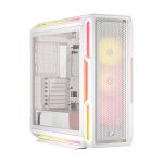 image produit Corsair iCUE Link 5000T LX RGB Boîtier PC ATX de Taille Moyenne – 3X Ventilateurs LX120 RGB Préinstallés, Bandes Lumineuses RGB Aurora Intégrées, Intérieur Spacieux, Hub du iCUE Link Inclus – Blanc - livrable en France