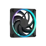 image produit Fractal Design Momentum 14 RGB - Ventilateur silencieux pour boîtier PC - 140 mm - ARGB Gen 2-20 LEDs - Pales en polymère à cristaux liquides (LCP) - Palier dynamique fluide (FDB) – Noir