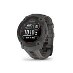 image produit Garmin Instinct E - Montre GPS Robuste et connectée – Noir avec Bracelet Gris Charbon – Boîtier 45 mm