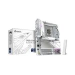 image produit GIGABYTE B860 AORUS Elite WIFI7 Ice Carte mère - Processeurs Intel Core Ultra, VRM 14+1+2+1 Phases, jusqu'à 9200MHz DDR5, 1xPCIe 5.0 + 2xPCIe 4.0 M.2, LAN 2,5 GbE, WiFi 7, USB 4