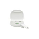 image produit JBL Wave Flex 2, Écouteurs sans Fil Bluetooth, 40 h d'autonomie, Son JBL Pure Bass, Technologie Smart Ambient, résistance à l'eau et à la poussière IP54, Connexion multipoint, Blanc