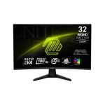 image produit MSI MAG 32CQ6F Écran Gaming incurvé FHD de 32" - Dalle Rapid VA 2560 x 1440 1500R, 180 Hz / 0,5ms, DisplayHDR 400, AMD FreeSync, AI Vision, Compatible VESA, inclinable - HDMI 2.0b, DP 1.4a