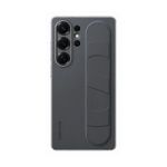 image produit Coque en Silicone avec lanière et Support Noir pour Samsung Galaxy S25 Ultra - livrable en France