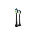 image produit Philips Sonicare W2 Optimal White - têtes de brosse à dents de rechange d'origine, noir, lot de 2, HX6062/88