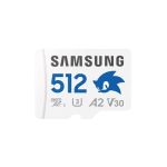 image produit Samsung Carte mémoire microSDXC Sonic Pro Plus, Interface UHS-I, 512 Go, Vitesse de Lecture jusqu'à 180 Mo/s, Toujours Plus de Vitesse pour Les Consoles, MB-MD512SA/LC1, avec Adaptateur SD