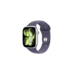 image produit Apple Watch Series 11 [GPS 46 mm] Montre connectée avec boîtier Argent et Bracelet Sport Brume Violette. Score de Sommeil, Moniteur d’activité, Suivi de la santé, écran Toujours activé