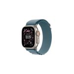 image produit Apple Watch Ultra 3 [GPS + Cellular 49 mm] Montre connectée Course à Pied et Multisport avec boîtier Titane Naturel et Boucle Alpine Bleu Clair. Communications Satellite, Suivi santé et activité