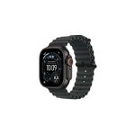 image produit Apple Watch Ultra 3 [GPS + Cellular 49 mm] Montre connectée Course à Pied et Multisport avec boîtier Titane Noir et Bracelet Ocean Noir. Communications Satellite, Suivi santé et activité
