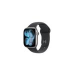image produit Apple Watch Series 11 [GPS + Cellular 42 mm] Montre connectée avec boîtier Gris sidéral et Bracelet Sport Noir. Score de Sommeil, Moniteur d’activité, Suivi de la santé, écran Toujours activé