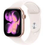 image produit Apple Watch Series 11 GPS + Cellular - 42mm - Boîtier Rose Gold Aluminium  - Bracelet Light Blush Sport Band - M/L