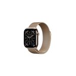 image produit Apple Watch Series 11 [GPS + Cellular 42 mm] Montre connectée avec boîtier Or et Bracelet Milanais Or. Score de Sommeil, Moniteur d’activité, Suivi de la santé, écran Toujours activé