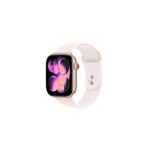 image produit Apple Watch Series 11 [GPS + Cellular 46 mm] Montre connectée avec boîtier Or Rose et Bracelet Sport Rose Tendre. Score de Sommeil, Moniteur d’activité, Suivi de la santé, écran Toujours activé