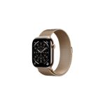 image produit Apple Watch Series 11 [GPS + Cellular 46 mm] Montre connectée avec boîtier Or et Bracelet Milanais Or. Score de Sommeil, Moniteur d’activité, Suivi de la santé, écran Toujours activé