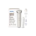 image produit Philips Lady Shaver série 8000 – rasoir sans fil, sur peau sèche ou mouillée, système de rasage à 3 lames, tête flexible, visage, jambes, corps et maillot, autonomie 100 min, modèle BRL159/00 - livrable en France