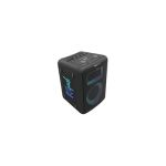 image produit Klipsch Vegas Music City Party Speaker – Six Light Show Settings, 8 Heures Battery Life, IPX4 Rated, Pole mountable and mic Included! - livrable en France