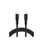 image produit Belkin Eco Câble USB-C vers USB-C avec gaine tressée, 2 m, 240 W, doux au toucher, souple, Câble de recharge rapide, pour iPhone 16, Galaxy S25, Pixel 9, MacBook, iPad Pro, etc. - Noir (USB 2.0)