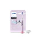 image produit Brosse à dents électrique Philips Sonicare AdvancedClean série limitée – écran intelligent, capteur de pression, tête de brosse de rechange, 5 modes de brossage et SmarTimer, rose, modèle HX3792/12