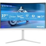 image produit Philips Evnia 27M2C5501 - Moniteur de Jeu incurvé QHD 27 Pouces, 180 Hz, 1 ms GtG, FreeSync Premium (2560x1440, 2X HDMI 2.0, 1x DisplayPort1.4) Blanc