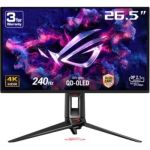 image produit ASUS ROG Swift PG27UCDM : 27", QD-OLED 4K, 240Hz, 0,03ms, G-Sync, UHBR20, HDR400 True Black, 99% DCI-P3, OLED Care Pro, USB-C, DisplayPort 2.1a, dissipateur Thermique.