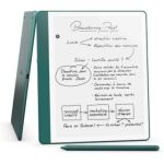 image produit Amazon Kindle Scribe (64 Go) | Écran repensé avec bordures uniformes | Écriture dans les livres et documents |Stylet premium inclus | Vert métallisé