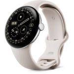 image produit Google Pixel Watch 4 (41 mm) – Montre connectée Android, Suivi Complet des données de santé et de Remise en Forme – Boîtier en Aluminium Argent Poli – Bracelet Sport Porcelaine – Wi-FI