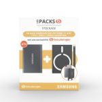 image produit Disque dur SSD externe SAMSUNG Pack T7 4To Gris + Etui magsafe + cable