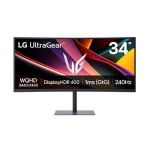 image produit LG Ultragear™ 34G630A-B.AEU Ecran PC Gaming 34" - Dalle VA résolution WQHD (3440 x 1440), 1ms GtG 240Hz, DisplayHDR™ 400, sRGB 95% (CIE1976), FreeSync Premium