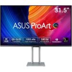 image produit ASUS ProArt PA32UCDM 31.5" 4K QD-OLED 0 1ms Altavoces Plata