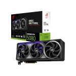 image produit ASUS ROG Astral GeForce RTX 5080 16GB GDDR7 OC Edition – Carte Graphique Gaming (PCIe 5.0, HDMI, Display 2.1, 3.8 Slot, 4 Ventilateurs axiaux, Pad Thermique GPU)