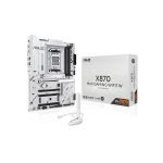image produit ASUS X870 Max Gaming WIFI7 W Socket de Carte mère AMD AM5 (Ryzen 9000, ATX, mémoire DDR5, PCIe 5.0, WiFi 7, Aura Sync, PCIe Slot Q-Release, CEC Tier II, Blanc)