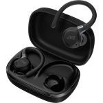 image produit Fitness Series JVC HA-EC75T-B Écouteurs de Sport sans Fil avec Arceau réglable, réduction Active du Bruit, Mode ambiant, IP57, 40 Heures d'autonomie, égaliseur App, Faible Latence, Microphone - Noir