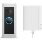 image produit Ring Sonnette vidéo Pro filaire (anciennement Video Doorbell Pro 2) + adaptateur secteur | Sonnette avec vidéo 1536p HD en plan moyen, détection de mouvements 3D | Essai Ring Home gratuit 30 j.