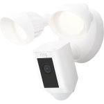 image produit Ring Caméra Floodlight Plus filaire (Floodlight Cam Wired Plus)| Caméra de surveillance extérieure, Vidéo HD 1080p, Wifi, projecteurs LED, sirène intégrée, raccordée, fonctionne avec Alexa | 2 Caméras