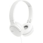 image produit JVC HA-S33UC-W USB-C Casque Supra-auriculaire Pliable avec Microphone et télécommande à 3 Boutons, câble unilatéral, Blanc