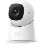 image produit eufy Security Caméra intérieure C220, caméra de Surveillance avec résolution 2K, Rotation 360° et Inclinaison, caméra de Surveillance intérieure Filaire avec Wi-FI, détection des Humains par IA