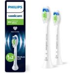 image produit Philips Sonicare W2 Optimal White - Têtes de brosse à dents de rechange d'origine, blanc, lot de 4, HX6064/87